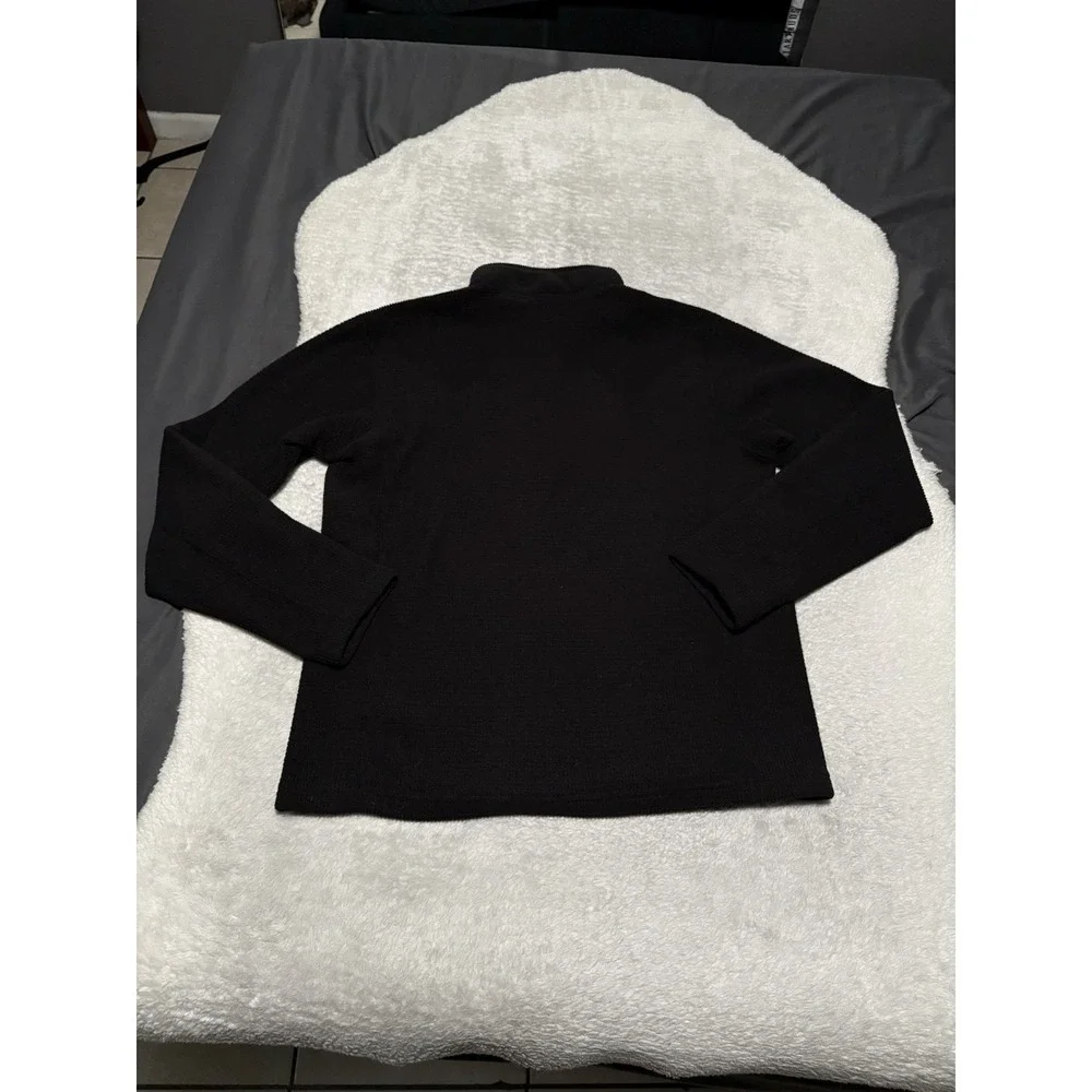 The North Face Men's 1/4 Zip‎ Black Pullover Sweatshirt Size Medium Sweater